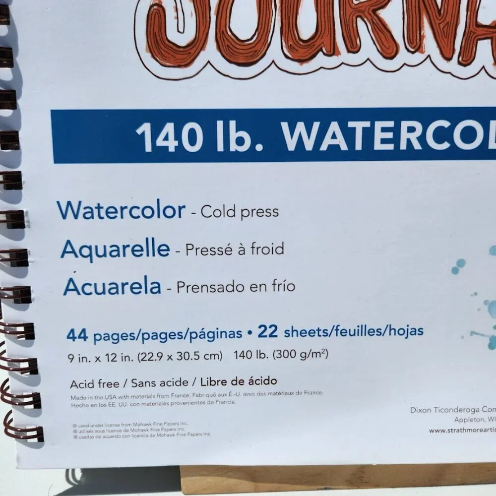 New Strathmore 460-59 400 Series Visual Watercolor Paper Notebook Journal Art su